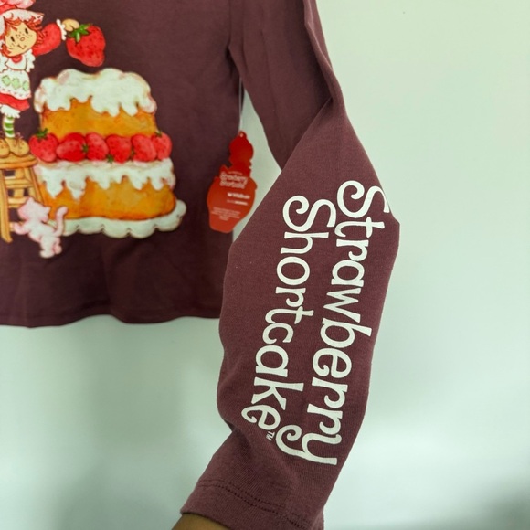 Strawberry Shortcake Women's Long Sleeve Tee - Brown - Picture 4 of 6